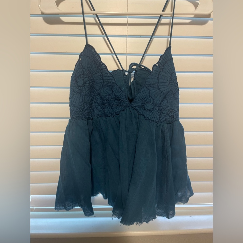 Free People Adjustable Floral Tank